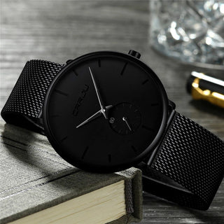 CRRJU Sports Men's Slim Luxury Quartz Watch