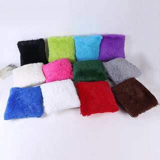 Soft Plush Faux Fur Decorative Cushion Pillowcase