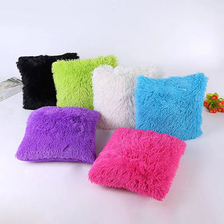 Soft Plush Faux Fur Decorative Cushion Pillowcase