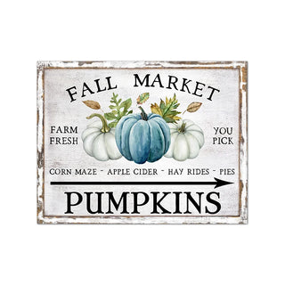 Country Farm Style Fall Pumpkin Retro Posters & Prints