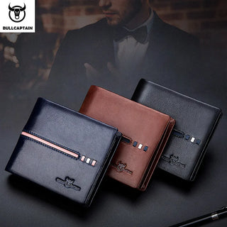 BULLCAPTAIN Genuine Leather Wallet