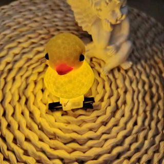 Cute Luminous Yellow Duck Hairpin, Cartoon Duck Side Clip Handmade Lightweight Hair Accessory for Women, Girls, Kids, Night Markets, Parties, and Casual Outfits