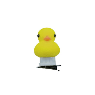 Cute Luminous Yellow Duck Hairpin, Cartoon Duck Side Clip Handmade Lightweight Hair Accessory for Women, Girls, Kids, Night Markets, Parties, and Casual Outfits
