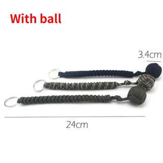 Steel-Core Paracord Survival Keychain
