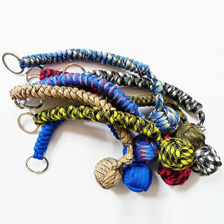 Steel-Core Paracord Survival Keychain