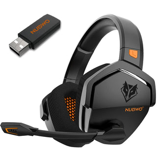 NUBWO G06 Wireless Gaming Headset 2.4GHz Bluetooth 5.3 with Mic 50mm Drivers