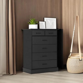 Hasuit Black 6-Drawer Dresser