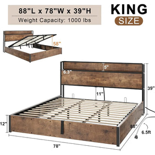 VaultLift King Storage Bed