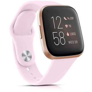 Silicone Watch Band Compatible with Fitbit Versa 2 – Soft Sport Replacement Strap, Adjustable Wristband for Men & Women
