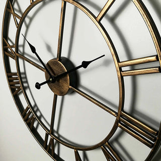 Iron Roman Numeral Hanging Clock