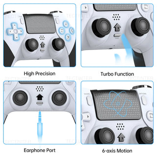 Techi Bluetooth Wireless Controller For PS4