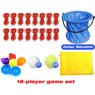 Teamwork Game Pull Rope Track – Collaborative Ball Catch & Dribble Challenge for Team Building, Parent-Child Interaction, and Outdoor Play