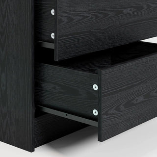 Touch of Modern Nightstand with LED Light and 2 Drawers