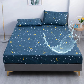 Multi-Design Waterproof Fitted Bed Sheet