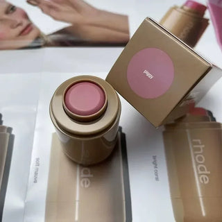 Pocket Blush Lip & Cheek Hydrating Stick, Cream Blush Balm for Natural Color, Easy-Apply Full Size Makeup Stick for Cheeks and Lips