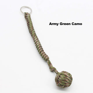 Steel-Core Paracord Survival Keychain