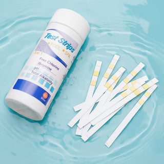 3-in-1 Pool Test Strips 50 Count – Chlorine, pH & Alkalinity Water Testing Kit for Swimming Pools, Spas & Hot Tubs