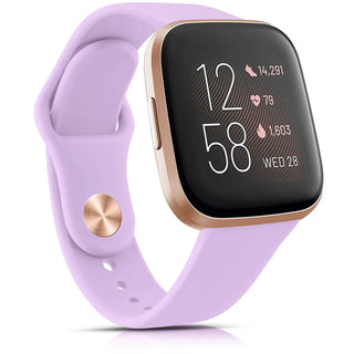 Silicone Watch Band Compatible with Fitbit Versa 2 – Soft Sport Replacement Strap, Adjustable Wristband for Men & Women