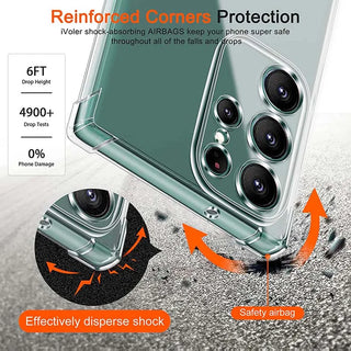 Clear Shockproof Samsung Galaxy Case – Soft Silicone Bumper with Reinforced Corners