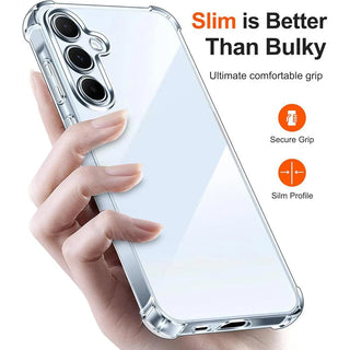 Clear Shockproof Samsung Galaxy Case – Transparent Anti-Scratch Bumper with Reinforced Corners