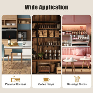 Golden Retro Siphon Coffee Maker – 400 ml / 13.5 oz Borosilicate Glass & Titanium-Plated Manual Vacuum Brewer