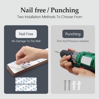 XINZUO 15" Walnut Solid Wood Magnetic Knife Holder