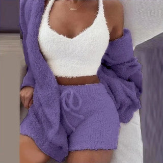 Cozy Knit 3-Piece Lounge Set – Comfort She’ll Live In