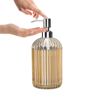 Modern Glass 420ml Bathroom Pump Bottle