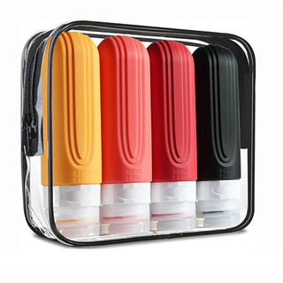 90ml Leakproof Silicone Travel Bottle Set (4-Pack)