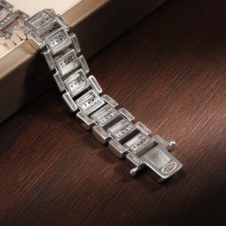 K.SPIN 925 Silver Moissanite Bracelet