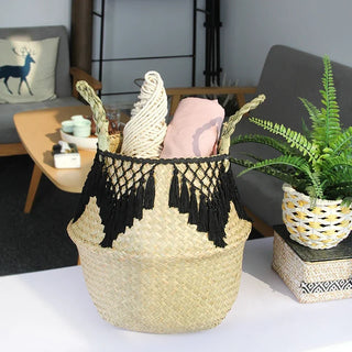 Woven Seagrass Wicker Basket