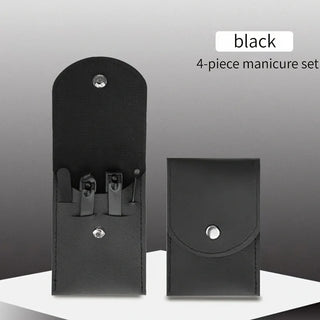 Black & Red Professional Men’s Nail Clipper Set - 18/24 Piece Stainless Steel Manicure & Pedicure Kit