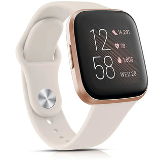 Silicone Watch Band Compatible with Fitbit Versa 2 – Soft Sport Replacement Strap, Adjustable Wristband for Men & Women