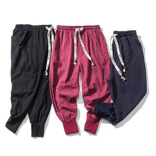 Men’s Linen Harem Pants – Oversized Casual