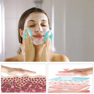 Silicone Face Cleansing Brush and Scrub