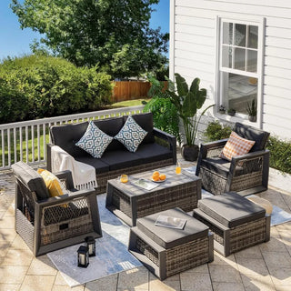 Solstice 6-Piece Reclining Patio Set