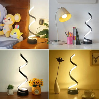 Spiral Glow LED Table Lamp