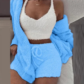 Cozy Knit 3-Piece Lounge Set – Comfort She’ll Live In