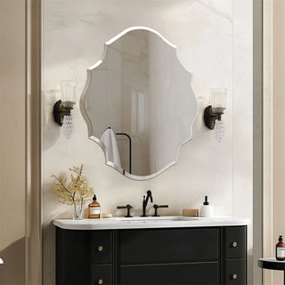 BORWART Emma Scalloped Frameless Vanity Mirror