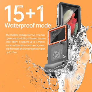 15M Waterproof Diving Phone Case – Underwater Protective Case for iPhone & Samsung with HD Camera Window for Snorkeling, Swimming & Diving