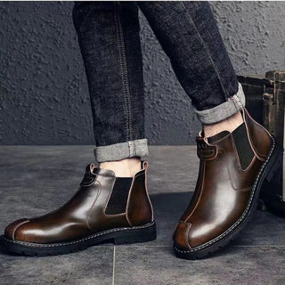 UXST Genuine Leather Chelsea Boots