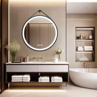 LUVODI Eclipse Round LED Bathroom Mirror