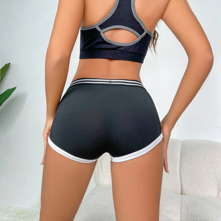 Women’s High-Waist Shorts – Stretchy Striped Lounge and Sleep Shorts