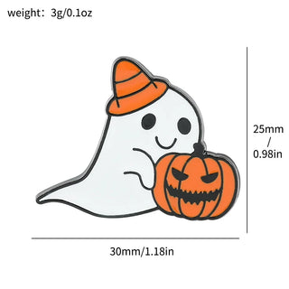 Halloween Ghost Brooch Pins – Fun & Festive Accessories