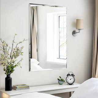 LUVODI Shatter-Proof Minimalist Rectangular Wall Mirror