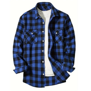 Button-Up Classic Plaid Smart Casual Flannel