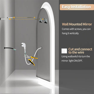 LUVODI AuraSmart Arched LED Bathroom Mirror