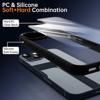 Colored Bumper Clear Shockproof iPhone Case