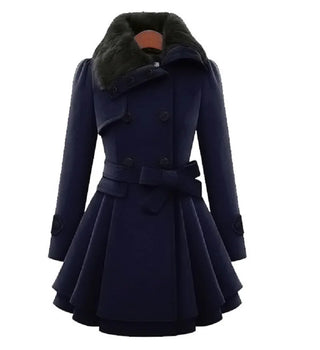 Women's Padded Slim Fit Cotton Mac Coat