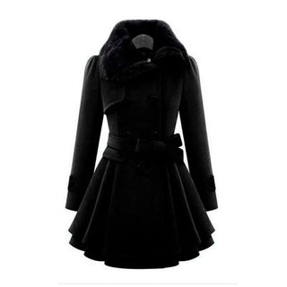 Women's Padded Slim Fit Cotton Mac Coat